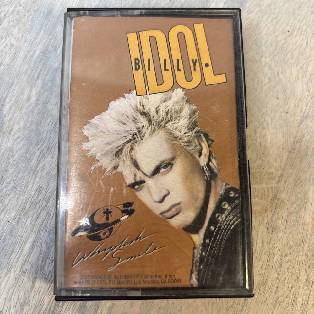 Whiplash Smile By Billy Idol (Cassette 1986 Chrysalis)